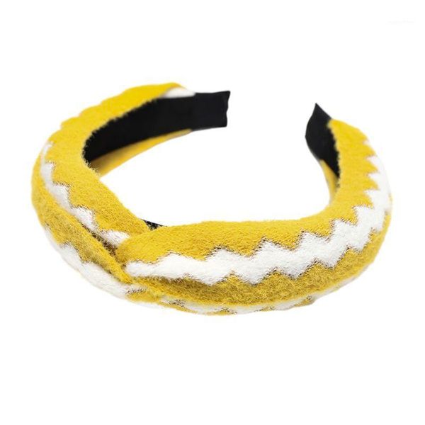 

fashion wild corrugated lady headband autumn winter knotted head hoop 2xpc1