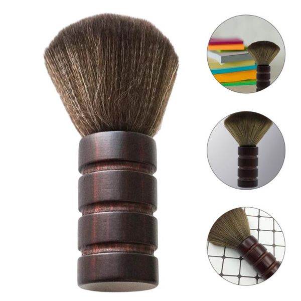 

hair brushes 1pc hairdressing neck face duster brush sweep for salon, Silver