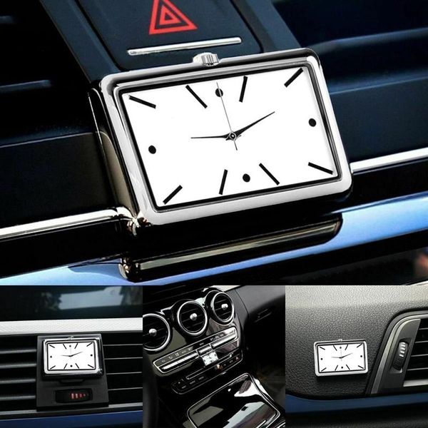

interior decorations car dashboard clock timepiece high grade auto ornament automobiles sticker watch accessory