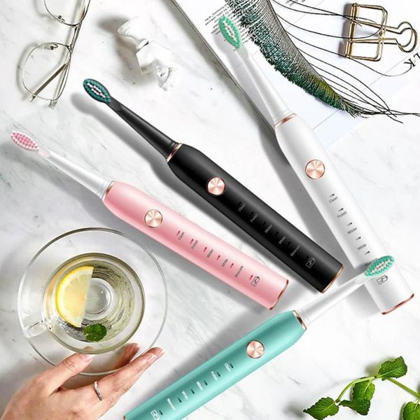 

smart electric toothbrush sonic elektrische tandenborstel usb oplaadbare 5 modi ultra automatische borstel timer waterdicht tanden whitening