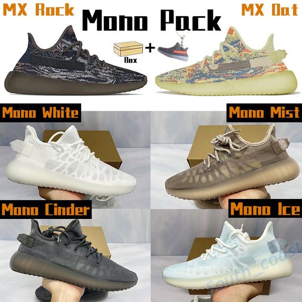 

2021 mens reflective running shoes mx oat rock men sneakers mono pack ice cinder mist clay white women sports trainers with box us 5-13, Black