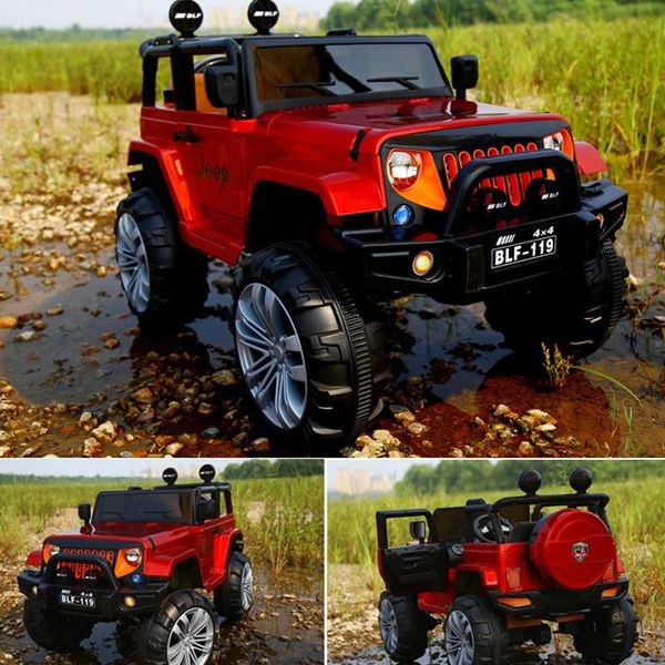 

gift sets type of children's car four wheel cross country drive remote control rocking baby battery stroller