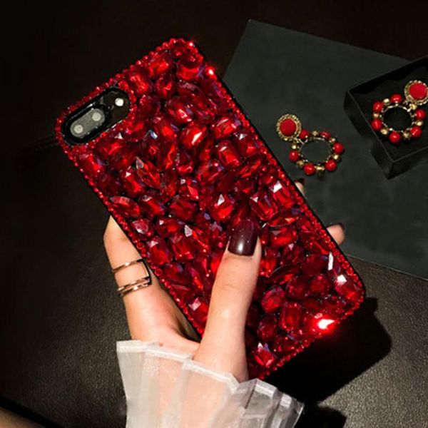 

luxurious 3d bling jewelled rhinestone crystal diamond soft phone case for huawei honor 8 9 10 lite 20 pro v10 v20 7x 9x cell cases