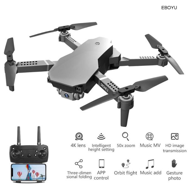 

drone 2.4g wifi fpv 4k / 720p hd camera altitude hold one key return/landing /off headless quadcopter toy drones