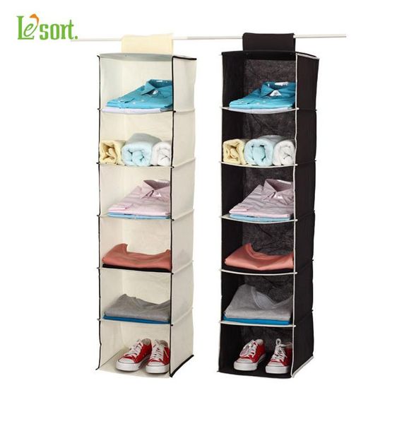 

storage boxes & bins 6 layer non woven wardrobe multi hanging type bag