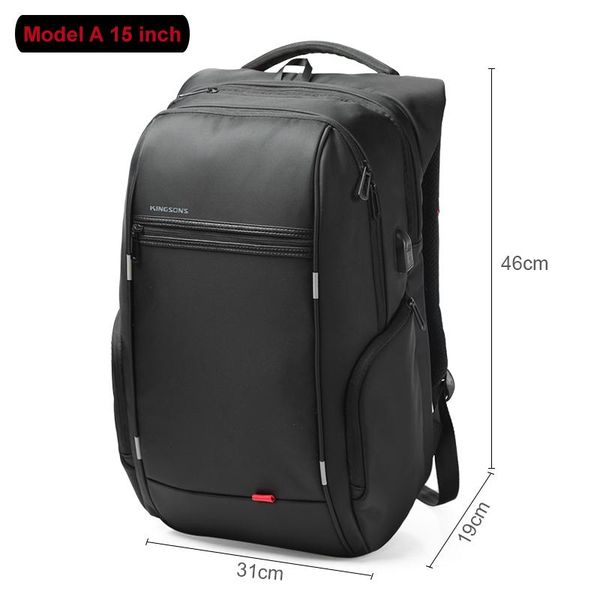 

kingsons multifunction usb charging 15 17 inch lapwomen backpacks fashion female mochila travel backpack anti-theft