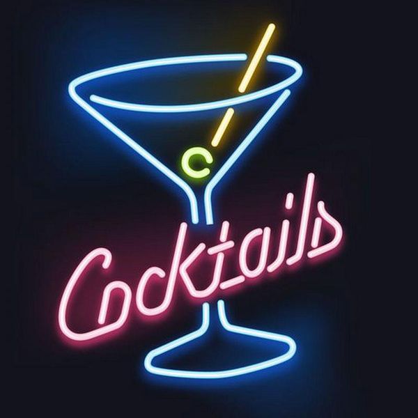 

other lighting bulbs & tubes neon sign bar cocktails wine bottle led light cafe wall lamp