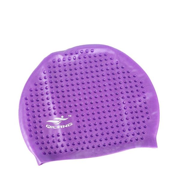 

swimming caps soft silicone non slip sports summer women men fashion cap pool bubble pattern waterproof adults stretch outdoor solid