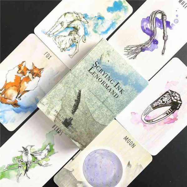 

hay house the scrying ink lenormand is a deck 36 card pocket sized deck tarot and oracle rider waite tarot pack angels and ancestors dixit
