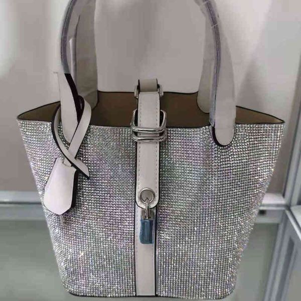 

shoulder bags women's diamond bucket full of vegetable basket messenger chain fashion handbag