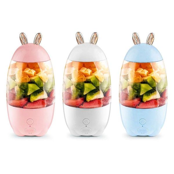 

juicers 330ml portable mini usb rechargeable electric juicer bottle cup fruit blender mixer extractor 19qe