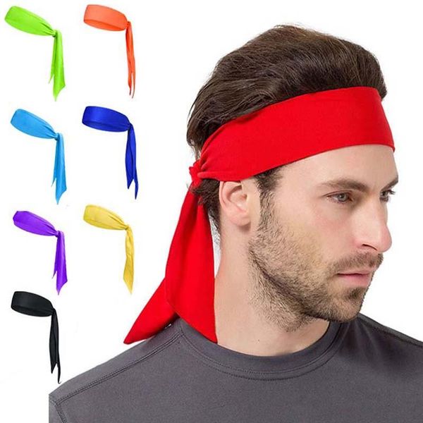 Sortond Sports Sports de cabeça de cabeça de cabeça de cabeça sólida Ciclismo de ciclismo de cabeça de cabeça de cabeça ao ar livre tênis tênis fitness pirate lenfarf sweat sweats bands