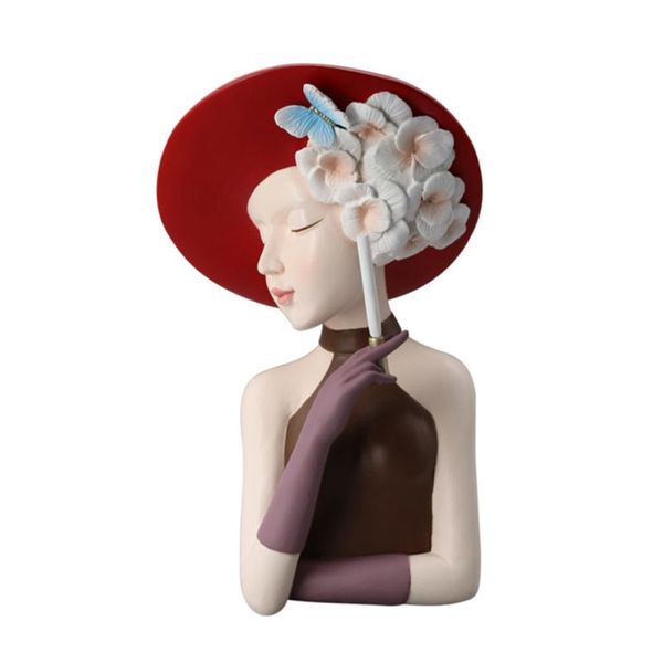

vases ceramic flower pot decoration statue vase art resin creative girls