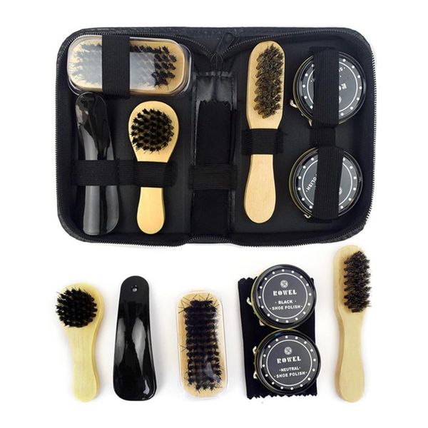 

clothing & wardrobe storage shoe care kit for shoes polish travel size cleaning tools leather shine brush household