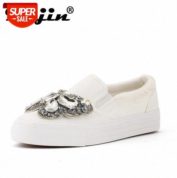 

2021 fashion shoes luxury brand slip on women crystal bow wedding platform #wm9f