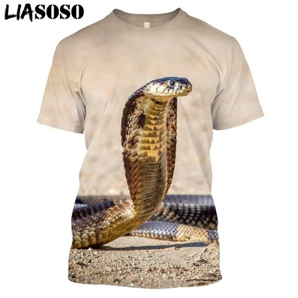 

men's t-shirts summer snake pullover clothes fashion t-shirt 3d print men women animal anime streetwear harajuku t shirt x, White;black