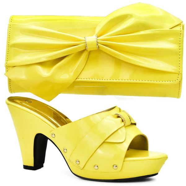 

dress shoes latest yellow color african matching and bags italian in women party bag set italy, Black