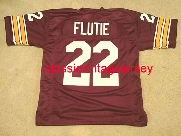 

stitched men women youth doug flutie maroon jersey embroidery custom xs-5xl 6xl, Black