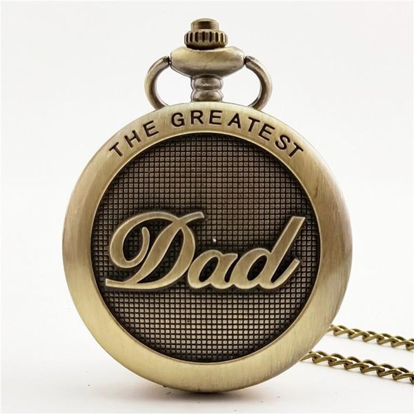 

wall clocks father's day vintage chain retro pocket watch necklace for grandpa dad gifts casual classical memorial watches male clock