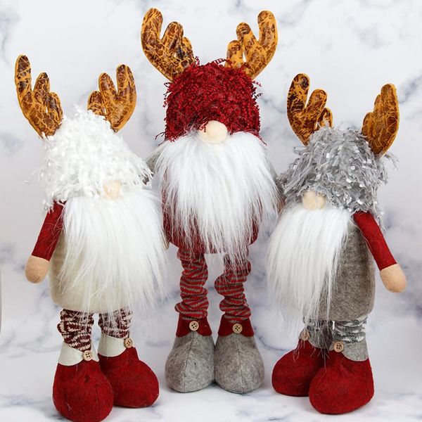 

christmas decorations elk plush doll ornaments merry for home 2021 xmas navidad noel gifts year 2022
