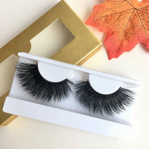 

mink eyelashes 25mm 3d effect lash with soft paper box 6pairs/lot1