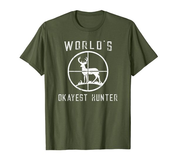 

World' Okayest Hunter Shirt Funny Hunting Gift T-Shirt, Mainly pictures