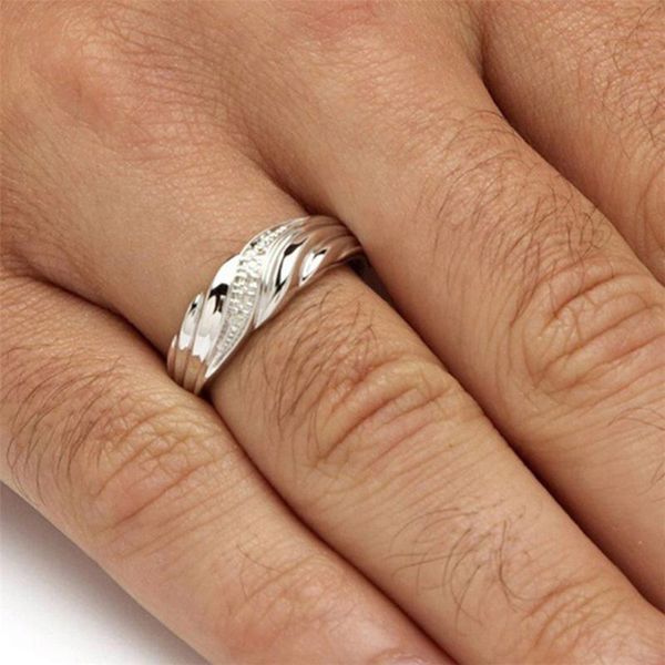 

wedding rings fashion crystals sliver twist classical cubic zirconia engagement for woman elegant charm ring, Slivery;golden