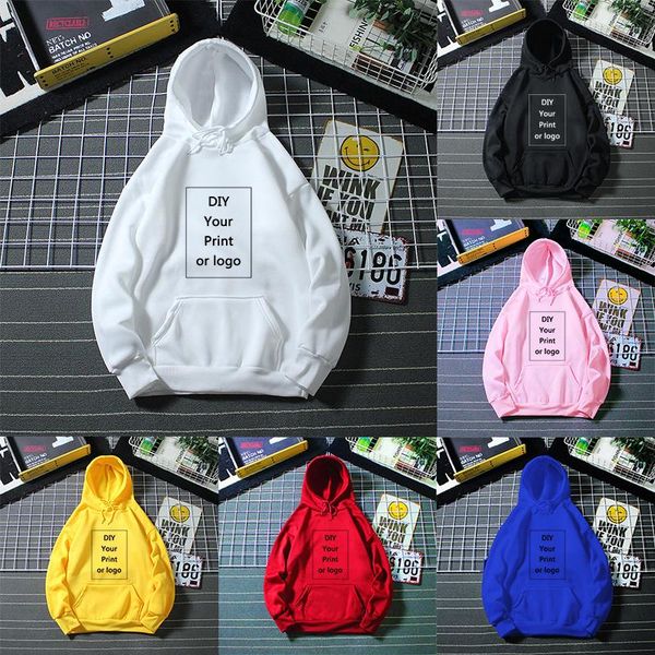 

women's hoodies & sweatshirts fashion custom clothing pullover customized printing women harajuku woman diy your like po or logo, Black