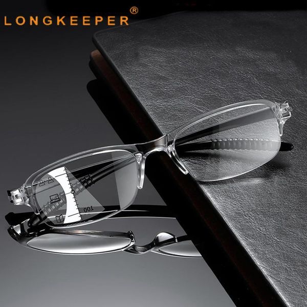 

sunglasses progressive multifocal reading glasses fashion anti blue ultraviolet magnifying eyewear diopter +1.0 to +4.0, White;black