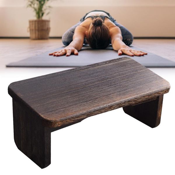 

yoga stool wooden bench healthy upright posture forming suitable for tea ceremonies meditation indoor activities#w mats