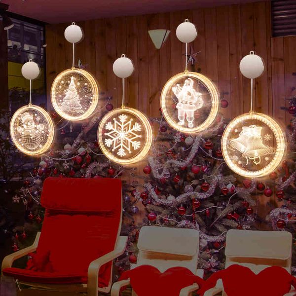 

factory outlet party decoration daily store pendant window scene layout 3d color lights led pendan