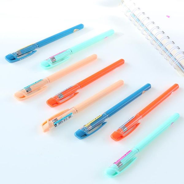 

gel pens 10pcs simple candy colored pen 0.35mm very fine signature writing