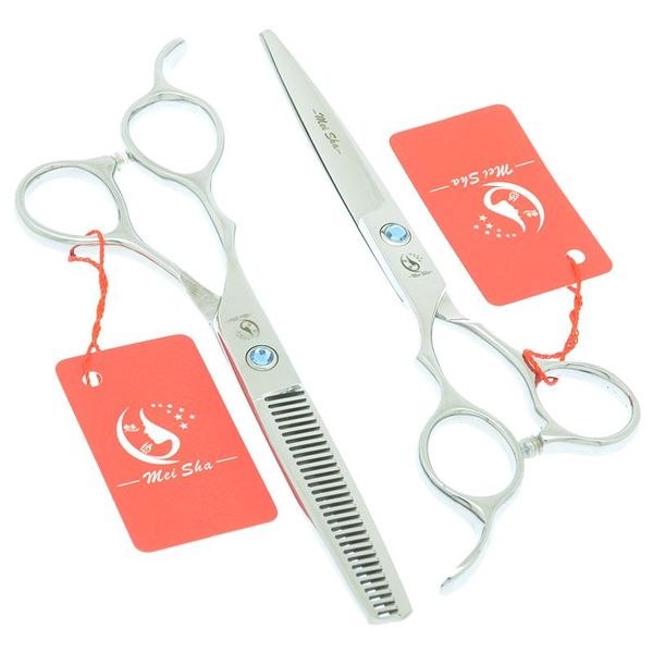 

hair scissors meisha 5.5/6 inch professional left hand barber cutting shears thinning hairdressing razor a0045a