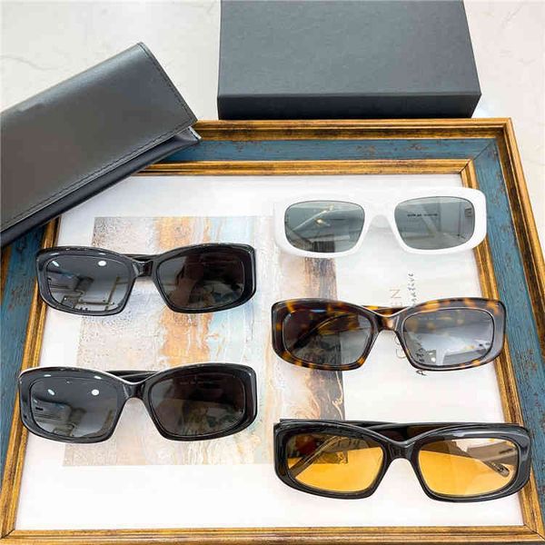 

2022 factory wholesale slp's fashion narrow frame personalized sunglasses men's star sunglasses sl418, White;black