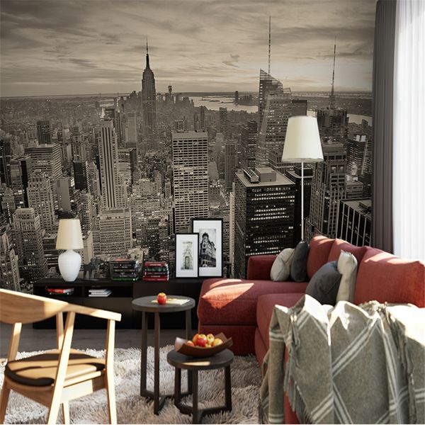 

wallpaper wall 3d stereo anti-ancient urban large mural living room bedroom custom wallpapers