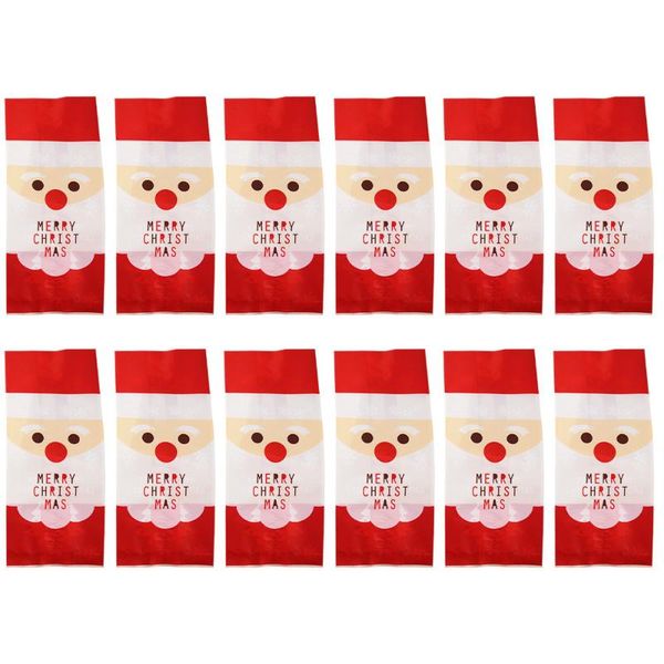 

gift wrap 50pcs christmas candy pouch cookie bag santa claus baking bags