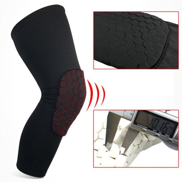 

1pc high elastic breathable sport basketball knee warm support brace leg arthritis gym long sleeve pad elbow & pads, Black;gray