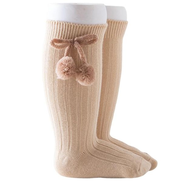 

socks 2021 autumn winter double-needle ball animal soft cotton knit baby kids born girl boys for 0-4yrs, Pink;yellow