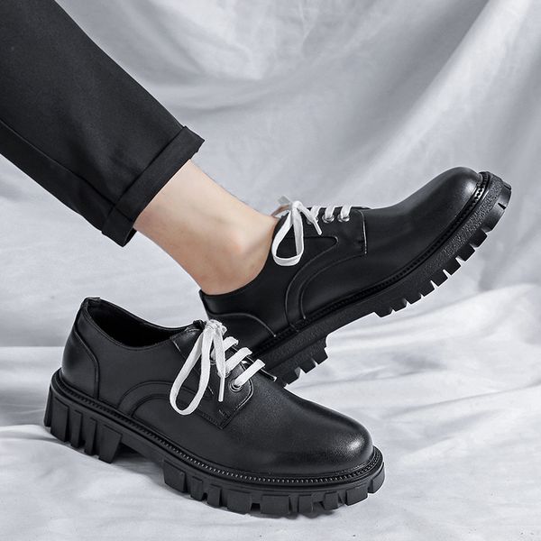 

handmade men loafers leather luxury classic business elegant wedding party casual mens formal dress shoes, Black