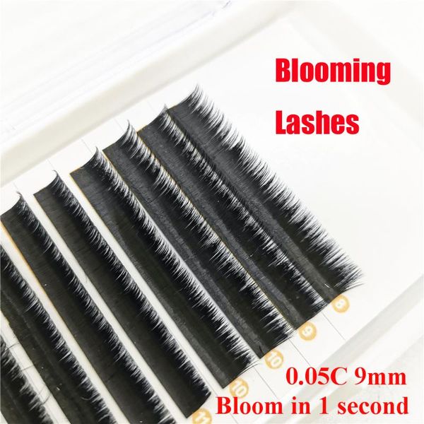 

false eyelashes faux mink fanning cils auto blooming natural russian volume lash easy fan lashes eyelash extensions supplies