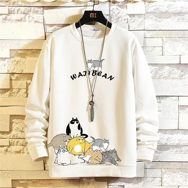 

men's hoodies & sweatshirts kalilex autumn oversized sweatshirt men clothing japanese outdoor casual sports streetwear hoodless pullove, Black