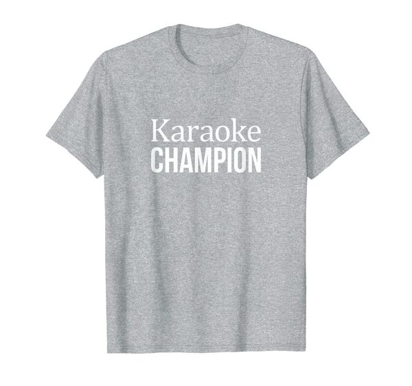 

karaoke champion - t-shirt, White;black