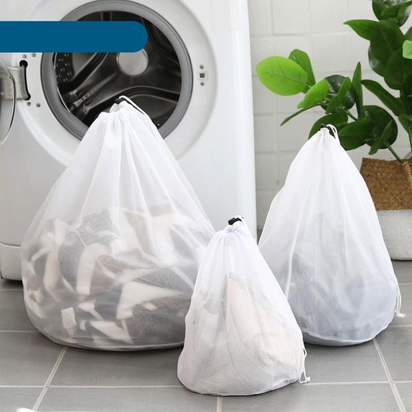 

s/m/l/xl drawstring laundry bag clothes protecting washing underwear bra coarse mesh/fine mesh storage net cleaning bags