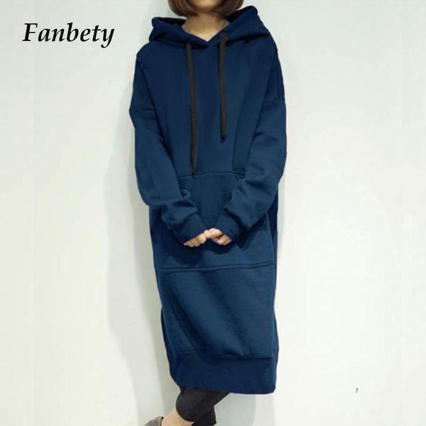 

autumn winter hoodied solid sweatshirt dress elegant front drawstring long sleeve women casual pocket loose 5xl dresses, Black;gray