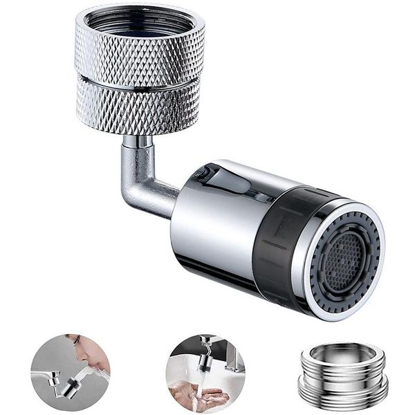 

other faucets, showers & accs 720 degrees splash filter faucet spray head anti 22-24mm movable kitchen tap water saving nozzle sprayer