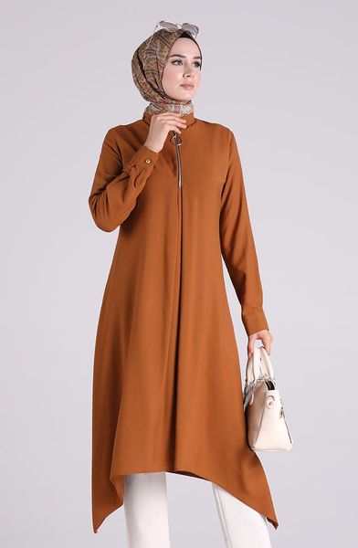 

women's blouses & shirts minahill tobacco brown tunic 1215-06, White