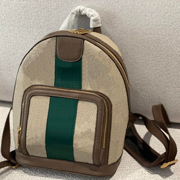 

luxury designer school backpack women letter floral genuine leather handbags casual shoulder zipper pocket bags