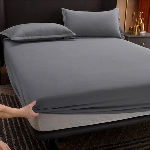 

sheets & sets fitted sheet 100% polyester absorbent bedding quick drying bed 4 corners with elastic band mattress cover