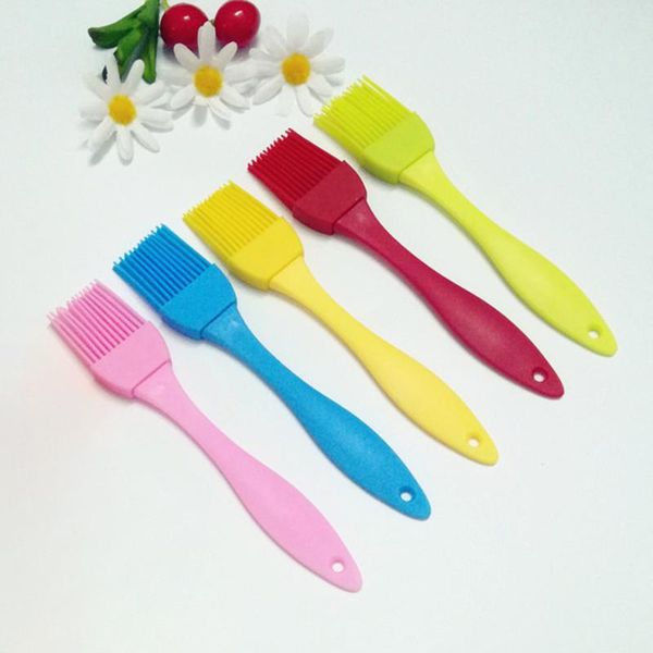 

tools & accessories oil cake bread baking random color 17cm silicone bbq barbecue brush for basting pastry