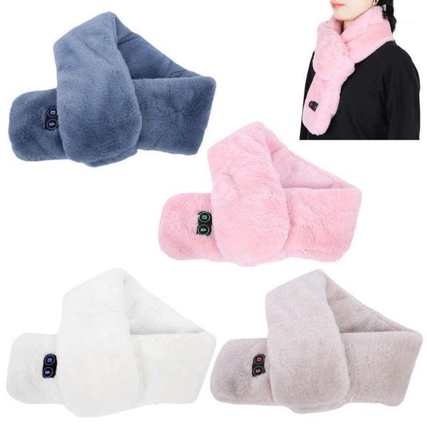 

electric heated scarf usb smart neckerchief warm 3 gears neck gaiter wrap for men women relief pain tools1